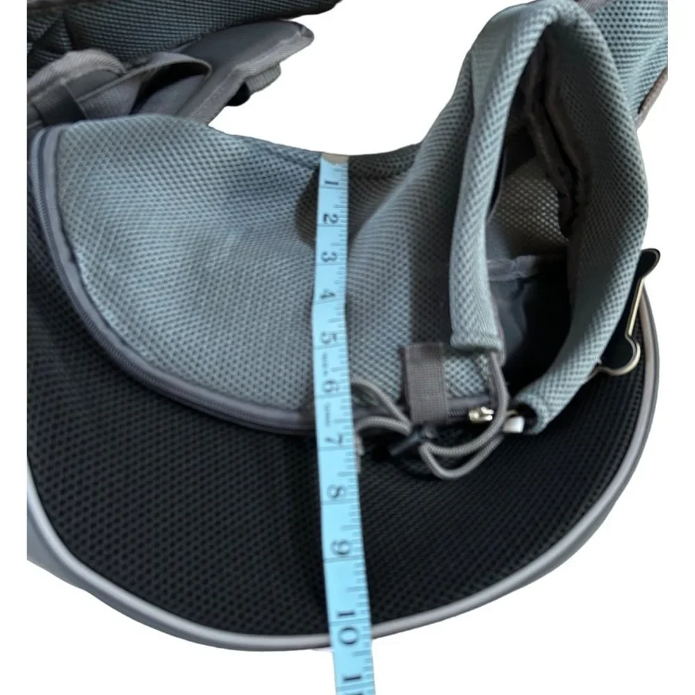 Yudodo Gray Pet Carrier Shoulder Bag Mesh Breathable Size Small